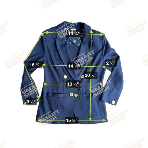 Cabi Nautical‎ Blazer Womens 8 Navy Double Breasted Grand Slam Stretch Old Money - Picture 2 of 7